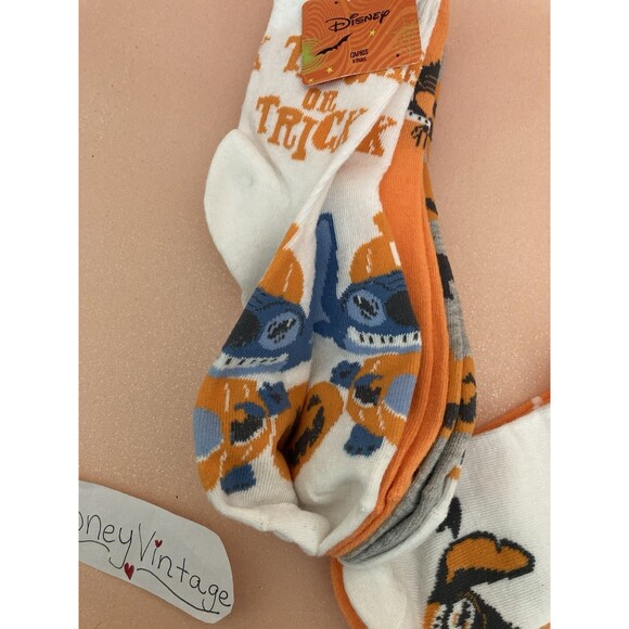New Disney HALLOWEEN Crew Socks  MINNIE, Stitch, Spongebob, Wednesday - Picture 14 of 16